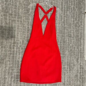 NBD Red Mini Cocktail Dress, size medium